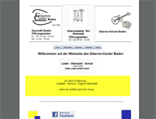 Tablet Screenshot of gitarren-center.ch